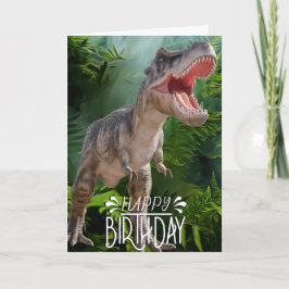 Födelsedagsdinosaurie Dschungel Jurassic World Kort