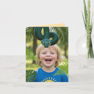 Födelsedagsdjungel Orm Foto Kort