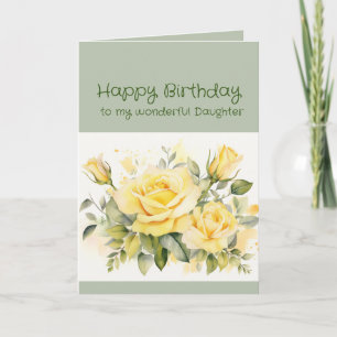 Födelsedagsdotter Blommor Helgkort