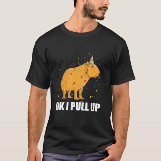 Födelsedagsdräkt Capybara OK Jag tar upp PM T Shirt (Framsida)