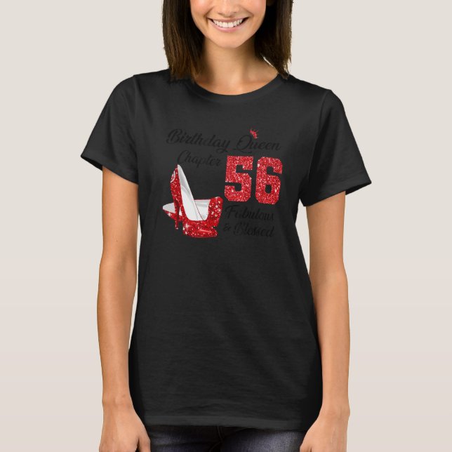 Födelsedagsdrottning Kapitel 56 Fabulous & Blating T Shirt (Framsida)