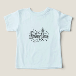 Födelsedagsdrottning Matchande Anpassad Lagpresent T Shirt