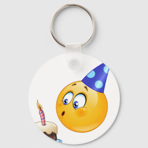 födelsedagsemoji nyckelring