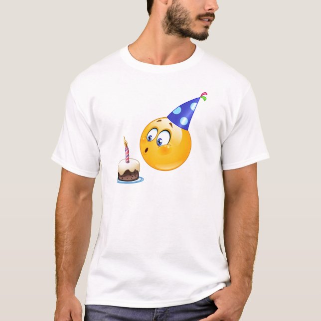födelsedagsemoji t shirt (Framsida)