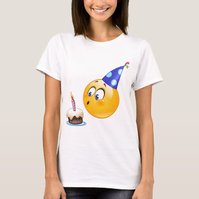 födelsedagsemoji t-shirt (Framsida)