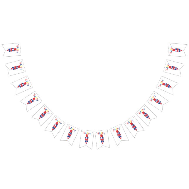 Födelsedagsfärg Remix Bunting Banner Vimplar (Alla)