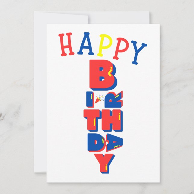 Födelsedagsfärg Remix-inbjudan Inbjudningar (Framsida)