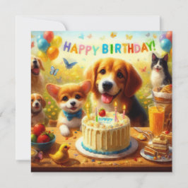 FÖDELSEDAGSFEST 1 ANTECKNINGSKORT