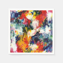 Födelsedagsfest Art Standard Cocktail Napkin