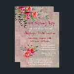 Födelsedagsfest av alla vattenfärgsblommor i ålder inbjudningar<br><div class="desc">Vackert födelsedagsfest inbjudan-kort för en speciell vän. Underbart att titta ut med vattenfärgblommor och en mjuk texturerad bakgrund. Försiktigt, färglöst och muntert - det kommer att uppskattas mycket. Mycket att anpassa sig till denna inbjudan och det kommer att vara lämpligt för alla åldrar med en enkel textändring. Matchande produkter finns...</div>
