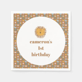 Födelsedagsfest av Babyarna Lejona kjolar för  Anp Pappersservett