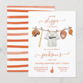 Födelsedagsfest av baskeball Clothesline Inbjudningar