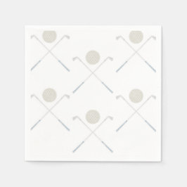 Födelsedagsfest av blått golf i vattenfärg pappersservett