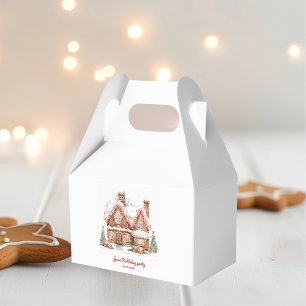 Födelsedagsfest av färgat gingerbröd presentaskar