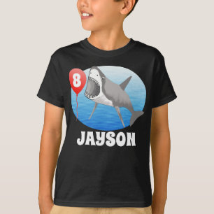 Födelsedagsfest av haj t shirt