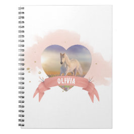 Födelsedagsfest av häst anteckningsbok