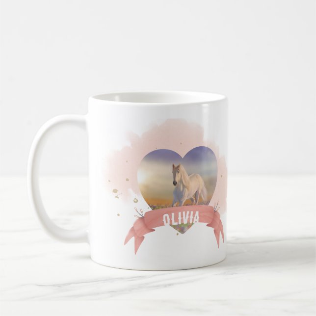 Födelsedagsfest av häst kaffemugg (Vänster)