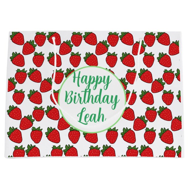Födelsedagsfest av jordgubbar tema (Framsidan)