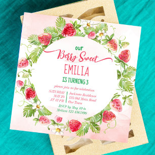 Födelsedagsfest av jordgubbsbär, berry