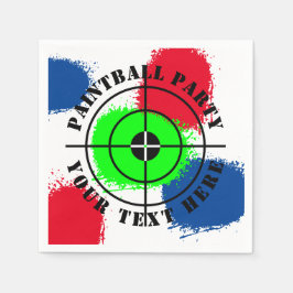 Födelsedagsfest av målarfärg för anpassningsbar pappersservett