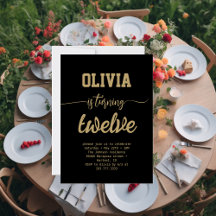 Födelsedagsfest av minimalistisk guldfolfolja