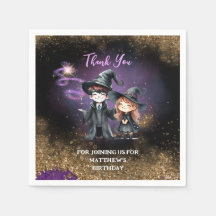 Födelsedagsfest av NAPKINS-guider och vitcher-Anpa