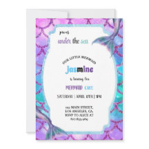 födelsedagsfest av pastelllila och blå sjöjungfru