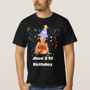 Födelsedagsfest av populär födelsedagsfotomatchnin t shirt