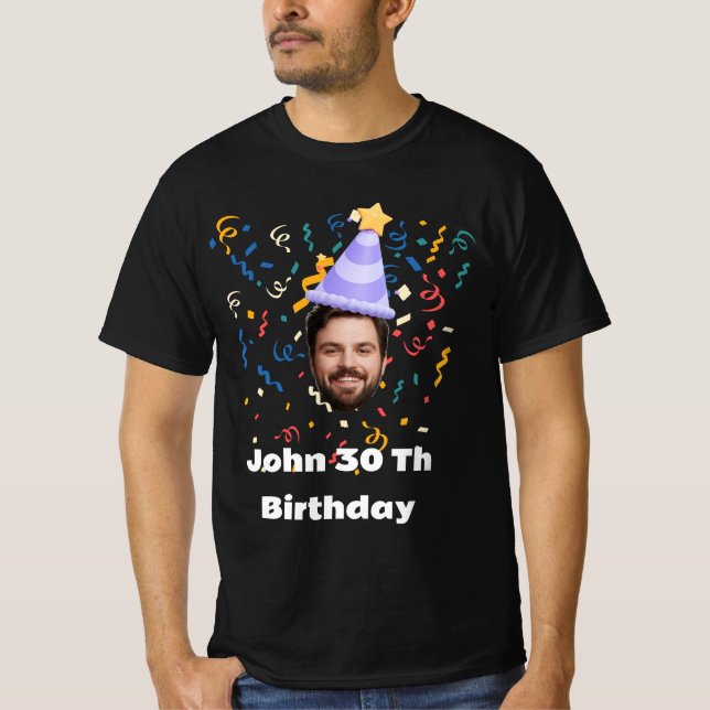 Födelsedagsfest av populär födelsedagsfotomatchnin t shirt (Framsida)