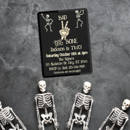 Födelsedagsfest av skelettskelettet inbjudningar