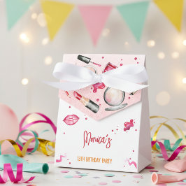 Födelsedagsfest av skönhets- och makeup-spa presentaskar