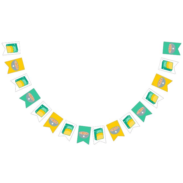 Födelsedagsfest av spannmål vimplar (Alla)