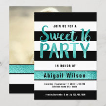 födelsedagsfest av svart, svart sweet sixteen