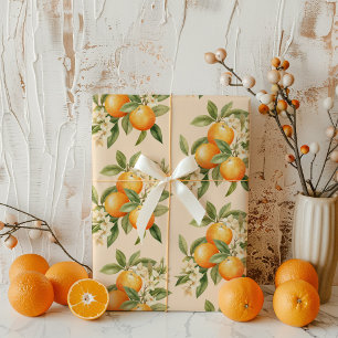 Födelsedagsfest av temat Lilla cutie citrus Presentpapper