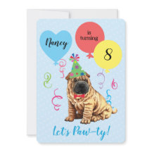 Födelsedagsfest Balloons Chinese Shar-Pei