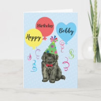 Födelsedagsfest Balloons Newfoundland Card