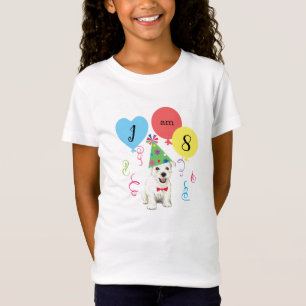Födelsedagsfest Balloons Westie T-Shirt