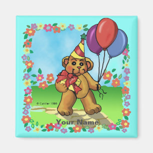 Födelsedagsfest Bear Magnet