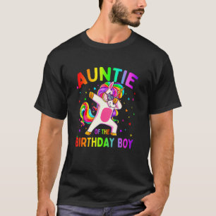 Födelsedagsfest Boy Dabbing Unicorn T Shirt