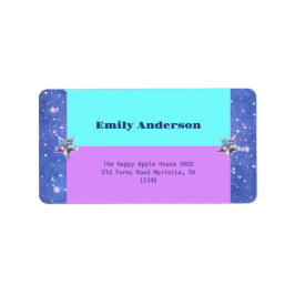 Födelsedagsfest Boy Girl Adressetikett