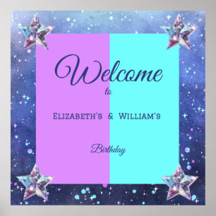 Födelsedagsfest Boy Girl Poster