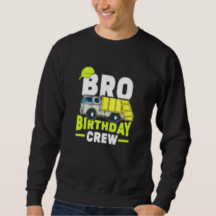 Födelsedagsfest Brother Bro Birthday Crew Sopor T Lång Ärmad Tröja