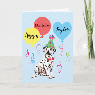 Födelsedagsfest Bubblor Dalmatiskt kort