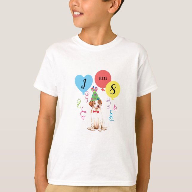 Födelsedagsfest Bubblor, pekare T-Shirt (Framsida)