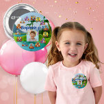 Födelsedagsfest Button Spooky Baby Dino Theme Knapp<br><div class="desc">Födelsedagsfest Buttons i temat Spooky Baby Dino, varje knapp är en roligt och ett festive accesory som fångar firande lekande anda. Knapparna har en färgstark utformning och visar på vidlyftiga dinosaurier från baby.I mitten av varje knapp lägger ett anpassningsbar foto av födelsedagsbarnet till en personlig beröring, framtagen av den vismliga...</div>