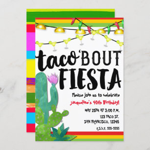 Födelsedagsfest Cinco De Mayo för TACOANFALLFIESTA Inbjudningar