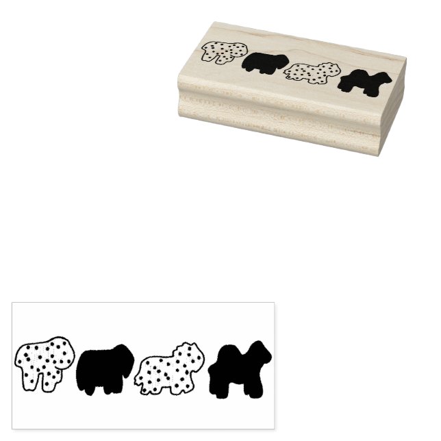 Födelsedagsfest Circus Carnival Zoo Animal Cookies Stämpel (Stämplad)