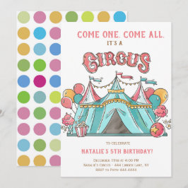 FÖDELSEDAGSFEST CIRCUS INBJUDNINGAR
