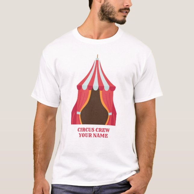 Födelsedagsfest Circus TEMA VUXEN TSHIRT MED NAMN T Shirt (Framsida)