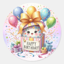 Födelsedagsfest Colorful Ballofts Gift Rosa Cute